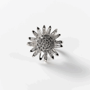 Bague M'ama, Non M'ama En Métal Rhodié CHOGAN