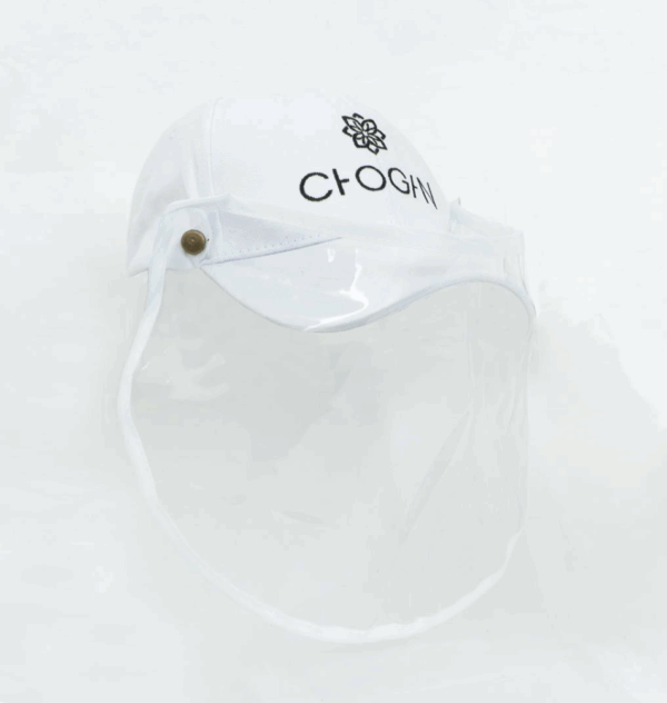 CASQUETTE VISIÈRE DE PROTECTION (BLANC ) CHOGAN