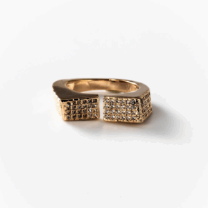 Bague Man Style plaquée or CHOGAN