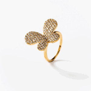Bague papillon plaquée or 24 carats CHOGAN
