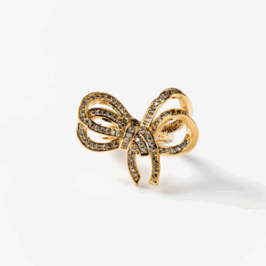 Bague petits nœuds précieux plaquée or 24 carats CHOGAN