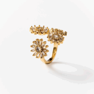 Bague printemps plaquée or 24 carats CHOGAN