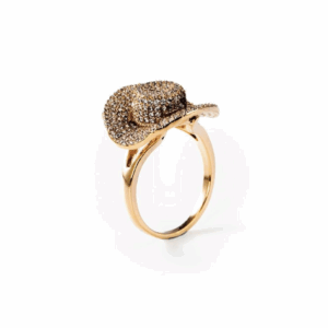 Bague Rodéo plaquée or 24 carats CHOGAN