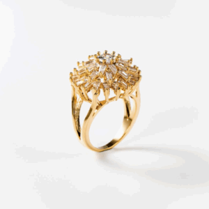 Bague Marguerite plaquée or 24 carats CHOGAN