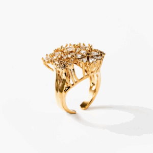 Bague Bouquet précieux plaquée or 24 carats CHOGAN