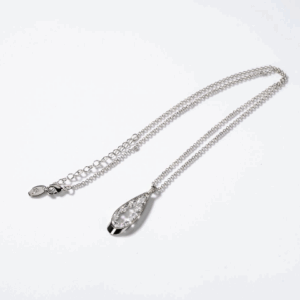 Parure Larmes brillantes en métal rhodié CHOGAN