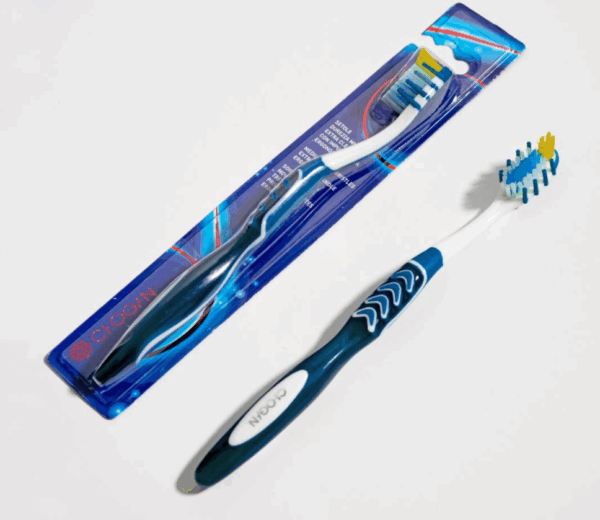 BROSSE À DENTS EXTRA CLEAN - SOIES MOYENNES (BLUE-BLANC) CHOGAN